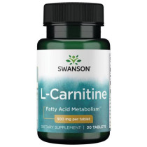 L-Carnitina, 500mg 30 tablete Swanson