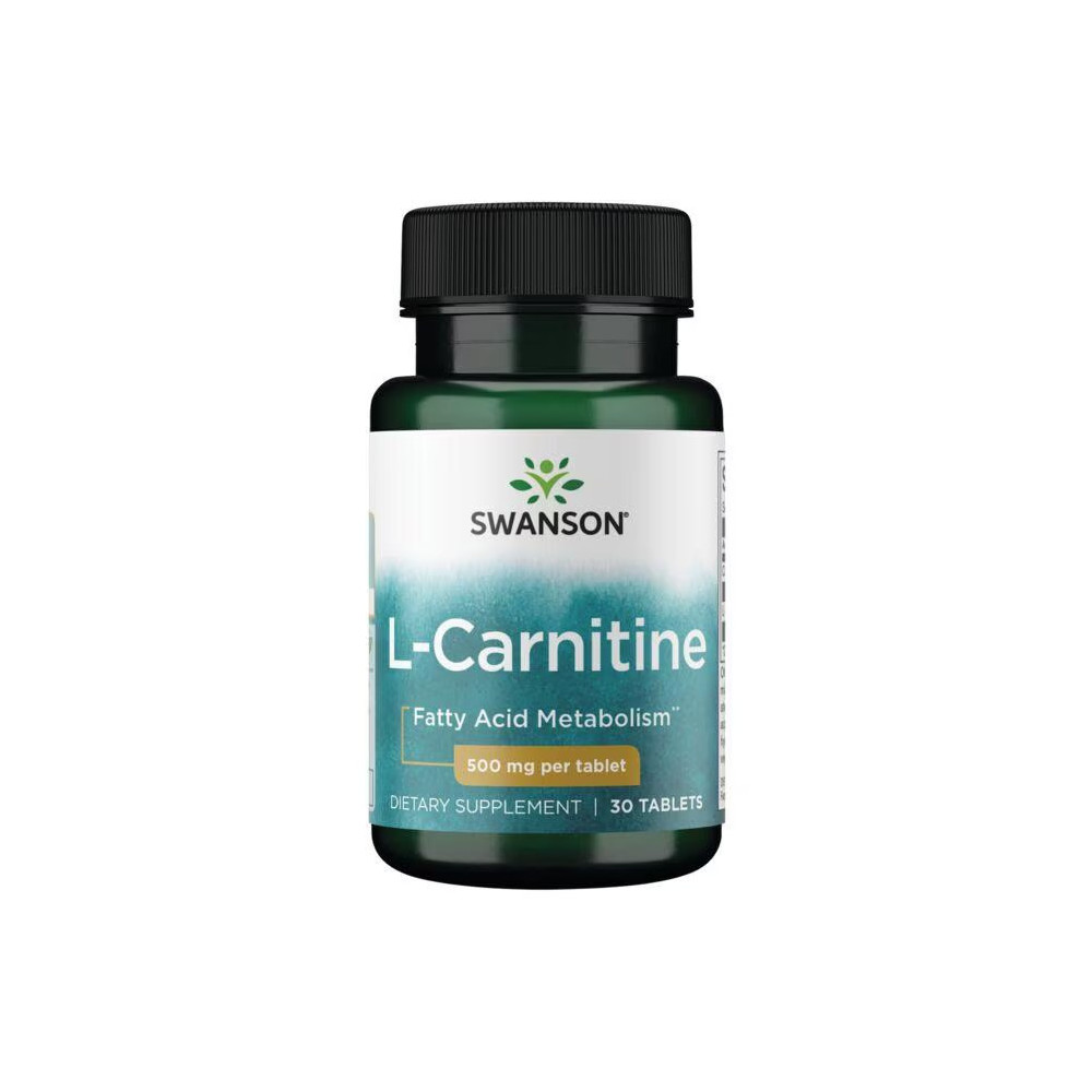 L-Carnitina, 500mg 30 tablete Swanson